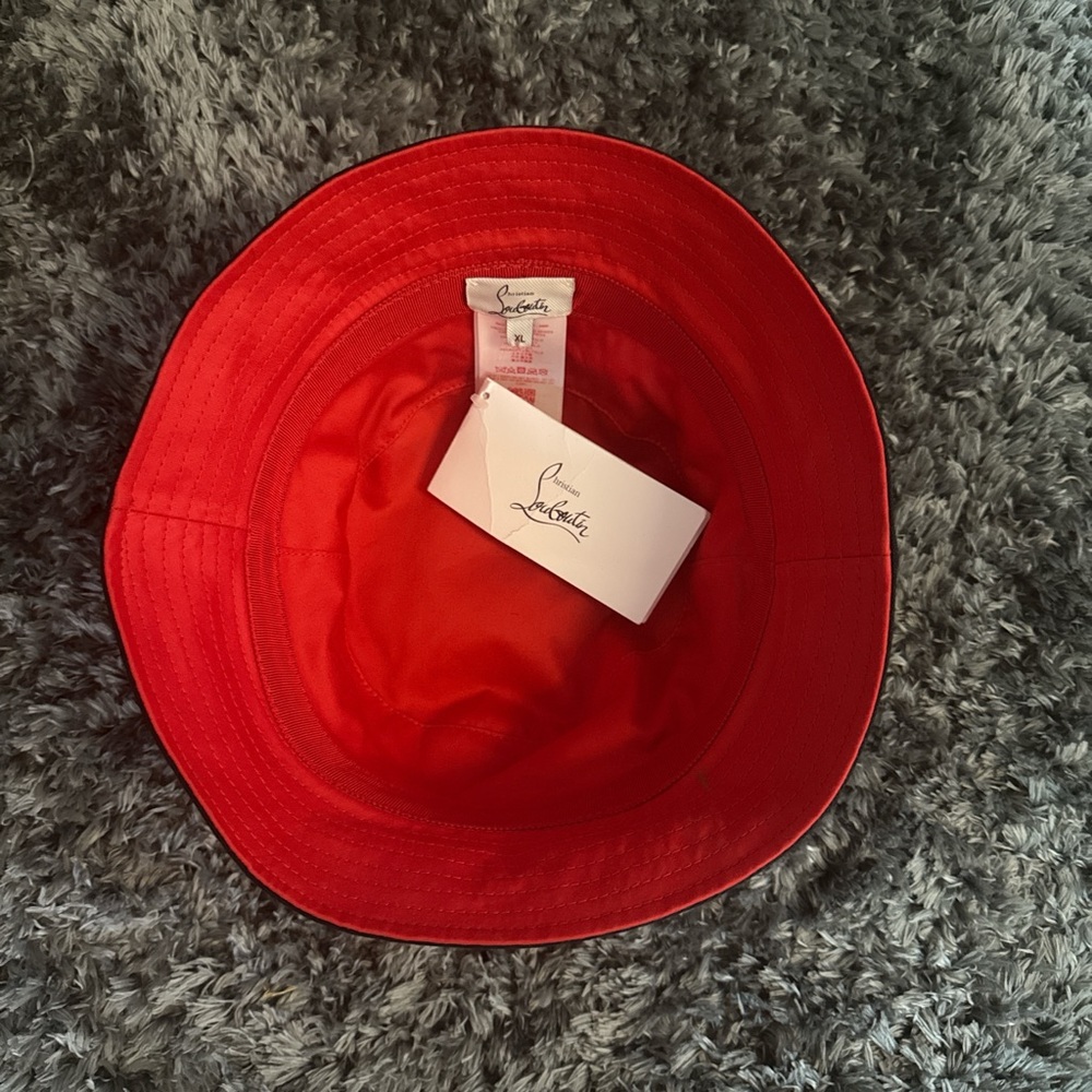 Christian Louboutin Vibrant Red Hat